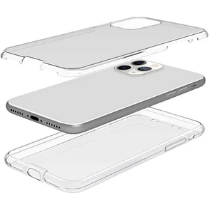 iPhone 11 Pro Max Kılıf  360 Tam Koruma Şeffaf Silikon