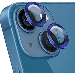 Apple iPhone 13 Mini Tekli Kamera Lens Koruma Camı Lacivert