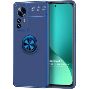 Xiaomi Mi 12 Pro Kılıf Kickstand Ring Holder Lacivert