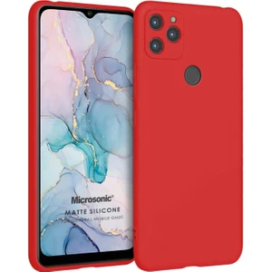 Matte Silicone General Mobile Gm 22 Plus Kılıf Kırmızı