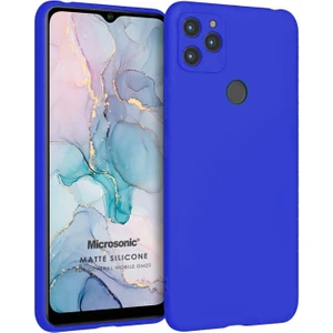 Matte Silicone General Mobile Gm 22 Kılıf Mavi