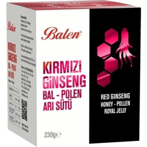 Kırmızı Ginseng Arı Sütü Bal Polen Karışımı 230 gr Macun