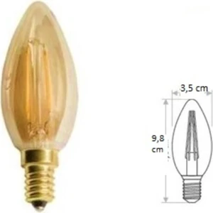 CT-4280 4W E14 Amber Rustik LED Ampul Cata
