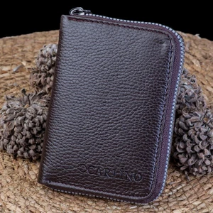 Unisex Vinkleks Deri Fermuarlı Kartlık Cüzdan KD108