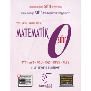 Karekök Yayıncılık Yeni Nesil Sorularla Matematik Sıfır