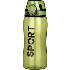 Plasti Pipetli Rio Su ve Detoks Su Şişesi Matara Policarbon 750 ml -Yeşil