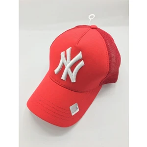 Eleven Market Fileli New York Yankees Nakışlı Şapka Kırmızı Beyaz Ny Şapka
