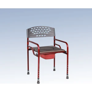 Siyah Deri Döşemeli Klozet Yükseltici Katlanabilir Tuvalet Yükseltici Sandalyesi