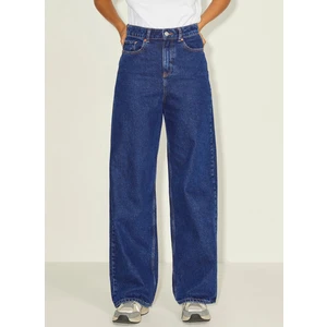 Jxtokyo Wide Hw Cre6001 Noos Düz Koyu Mavi Kadın Denim Pantolon