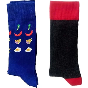 Neşeli Socks 2'li Paket 4 Mevsim Erkek Soket Çorap