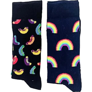 Neşeli Socks 2'li Paket 4 Mevsim Erkek Soket Çorap