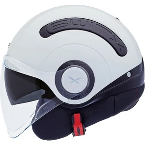 Sx.10 Siyah-Beyaz Yarım Açık Kask