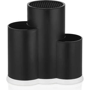 Beyaz Lüx Tezgah Üstü Bölmeli Kaşık Bıçak Standı - Çok Amaçlı Organizer (Multifunctional Organizer)