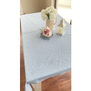 White Alamode Pötikare Mavi Masa Örtüsü 160X160CM