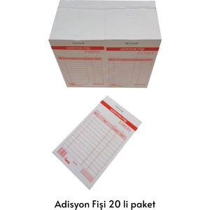 Adisyon Fişi (Garson) Tek Nüsha 1.hamur 70 gr (20 Li Paket)