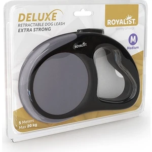 Deluxe Extra Strong Otomatik Köpek Gezdirme Tasması Gri Medium 5m