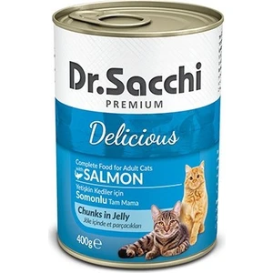 Dr. Sacchi Dr.sacchi Somonlu Yetişkin Kedi Konservesi 400GR