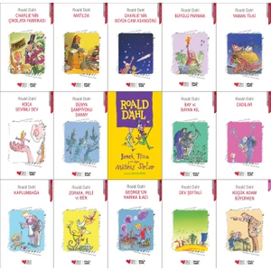 Can Çocuk Yayınları Roald Dahl 15 Kitap Set / Charlie'nin Çikolata Fabrikası - Matilda - Cam Asansör - Cadılar - Yaman Tilki - Koca Sevimli Dev - Dünya Şampiyonu Danny