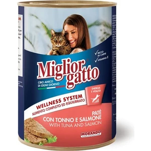 Somonlu ve Ton Balıklı Pate Yetişkin Kedi Konservesi 405 gr