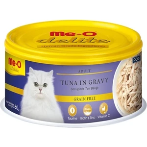 Me-O Meo Delite Tahılsız Sos Içinde Ton Balıklı Yetişkin Kedi Konservesi 80 gr