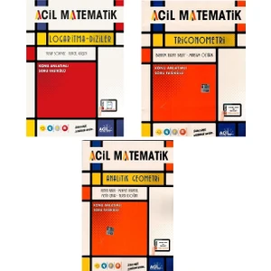 Acil Yayınları Aciil TYT Logaritma Diziler & YKS AYT Trigonometri & YKS TYT AYT Analitik Geometri