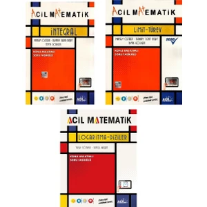Acil Yayınları YKS AYT İntegral & YKS AYT Limit - Türev & AYT Logaritma Diziler