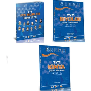 Apotemi Yayınları  TYT Fen Bilimleri Konu Özeti & TYT Soru Bankası Biyoloji & TYT Soru Bankası Kimya