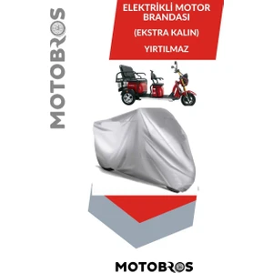 Elektrikli 3 Tekerli Tekerlekli 3 Kişilik Motor Motosiklet Koruma Brandası 1. Kalite Yırtılmaz.