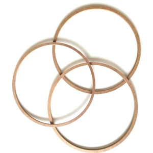 3'lü 33 cm Mdf Halka Vidasız Makrome Kasnak Düş Kapanı