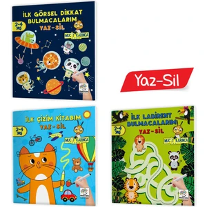 Yükselen Zeka Mucit Karınca Yaz Sil Kitaplar Serisi 2-4 Yaş 2. Set