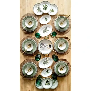 Casa De Bella 130 Parça 12 Kişilik Gold Çerçeveli Yemek Takımı ve Çatal Kaşık Bıçak Seti