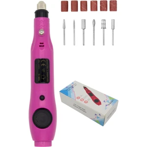 Beauty Box Güçlü Tırnak Törpü Seti Yeni Trend Usb'li Üstün Tasarım Nail Drill Nail Art Pembe Renk