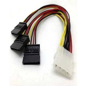 SpeedUF 3lü Sata Power Kablosu HDD 4 Pin Güç Kasa Içi