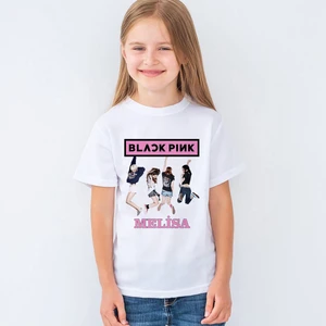 Isme Özel Blackpink Baskılı Unisex Çocuk Tişört T-Shirt  Mr-08
