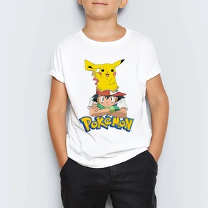Pokemon Pikachu Unisex Çocuk Tişört T-Shirt Mr-03