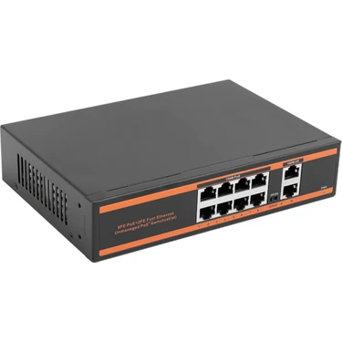 8 Port Poe 2 Uplink Switch - Kamera Poe Switch 250