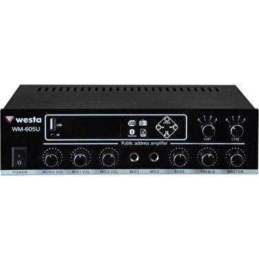 Westa WM-605U Trafolu 2 Kanallı Kontrollü Mikser