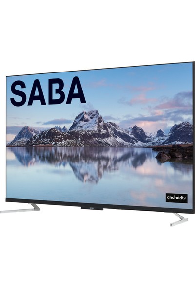 Saba SB50F351 Frameless 50" 126 Ekran Uydu Alıcılı 4K Ultra HD Android Smart LED TV