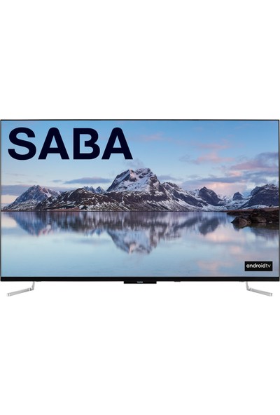 Saba SB50F351 Frameless 50" 126 Ekran Uydu Alıcılı 4K Ultra HD Android Smart LED TV