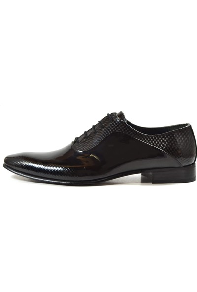 Monoman 5540 Deri Rugan Siyah Bağlı Klasik Erkek Ayakkabı