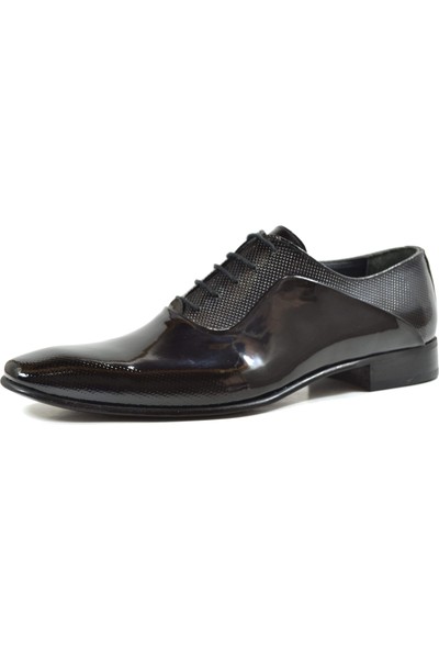 Monoman 5540 Deri Rugan Siyah Bağlı Klasik Erkek Ayakkabı