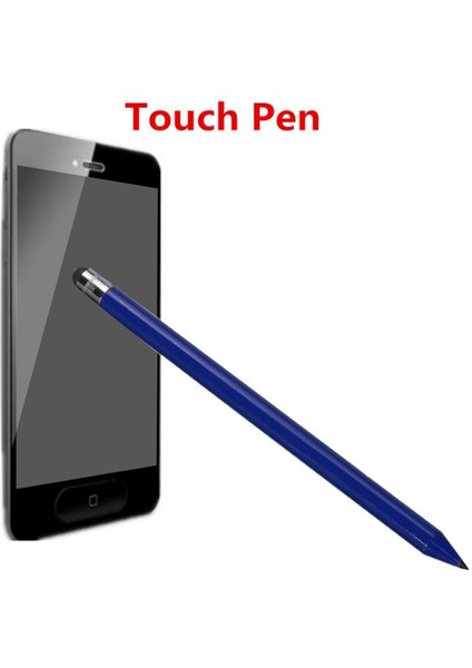 Kapasitif Kalem Dokunmatik Ekran Stylus Kalem iphone iPad Tablet Telefon Için Samsung Koyu Mavi (Yurt Dışından) fırsatları