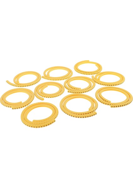 1000 Adet Kablo Kordon Işaretleyici Pvc Etiketi Numarası 0 ~ 9 Için 1,5mm² Tel Hattı 1.5mm² Ec-0 (Yurt Dışından)