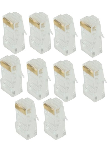10 Adet Cat5 Keystone RJ50 Ethernet Ağ Lan Ağ Modülü 10P10C (Yurt Dışından)