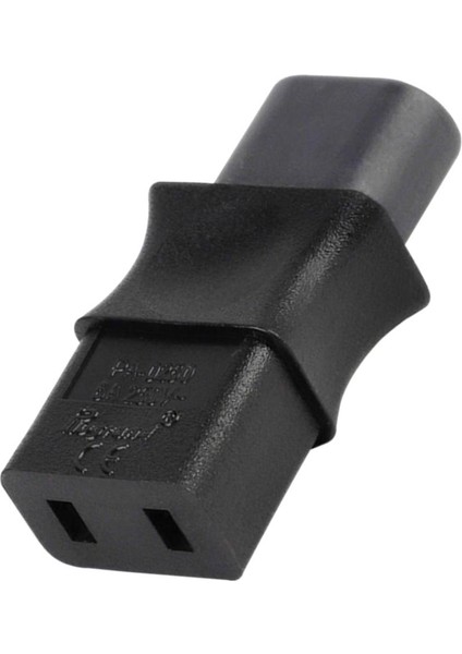 Iec 320 C8 Erkek Fiş C9 2 Pin Kadın Connecter Adaptörü 6A / 250V (Yurt Dışından)