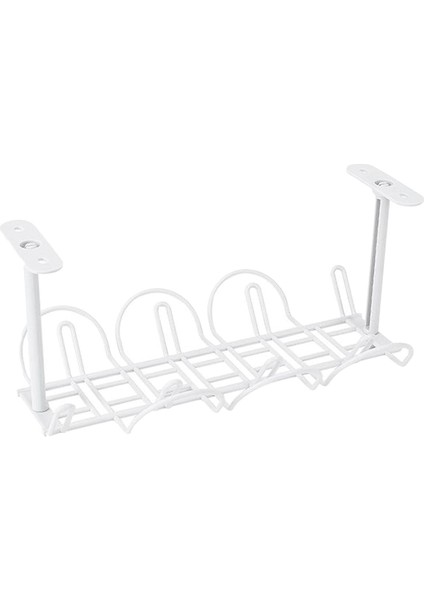 Masanın Altında Kablo Kordon Tutucu Tepsi Güç Şerit Yönetimi Organizatör Beyaz (Yurt Dışından)