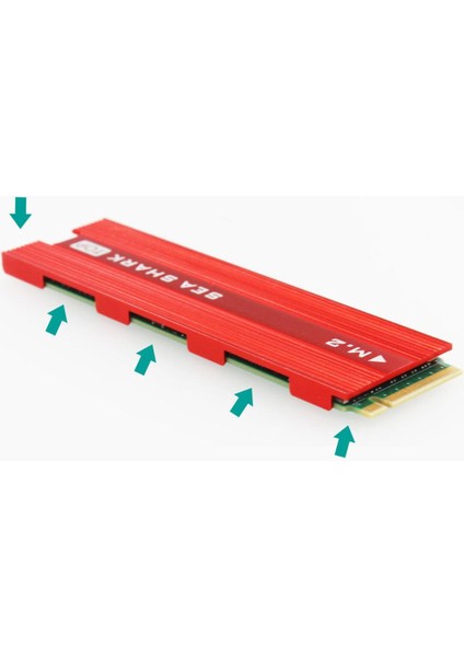 Nvme M.2 2280 SSD Için 2 Parça Pc Alüminyum Soğutucu Termal Pad ile 2280 SSD (Yurt Dışından) modelleri