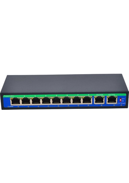 8 + 1 Bağlantı Noktası Poe Switch 802.3AF / Cctv Ip Kamera Için Ethernet Üzerinde Güç (Yurt Dışından)