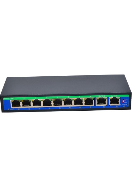 8 + 1 Bağlantı Noktası Poe Switch 802.3AF / Cctv Ip Kamera Için Ethernet Üzerinde Güç (Yurt Dışından)