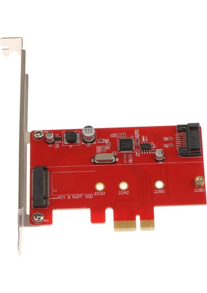 Ngff M.2 B Key SSD Sata3.0 Cobbo Pcı-E Express2.0 Adaptör Dönüştürücü Kartı (Yurt Dışından)